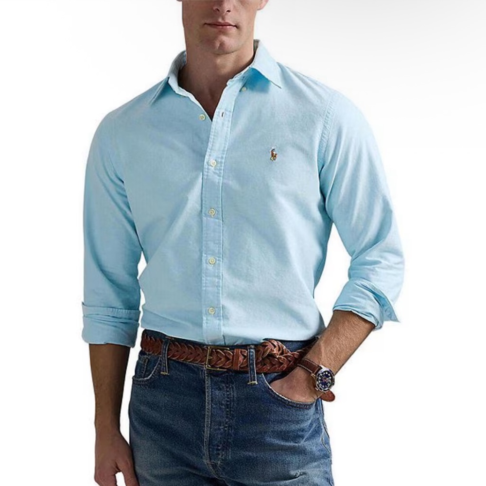 Polo by Ralph Lauren Light Blue Button-Down Oxford Shirt💙